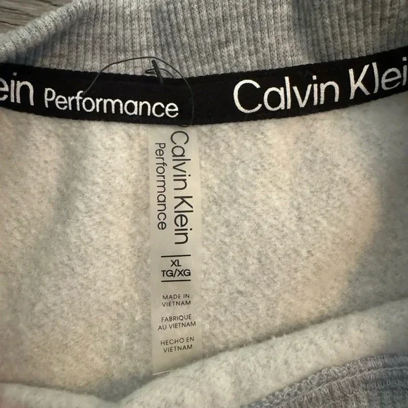 Calvin Klein Performance Crop Sweatshirt with tie - Size XL - Picture 3 of 5